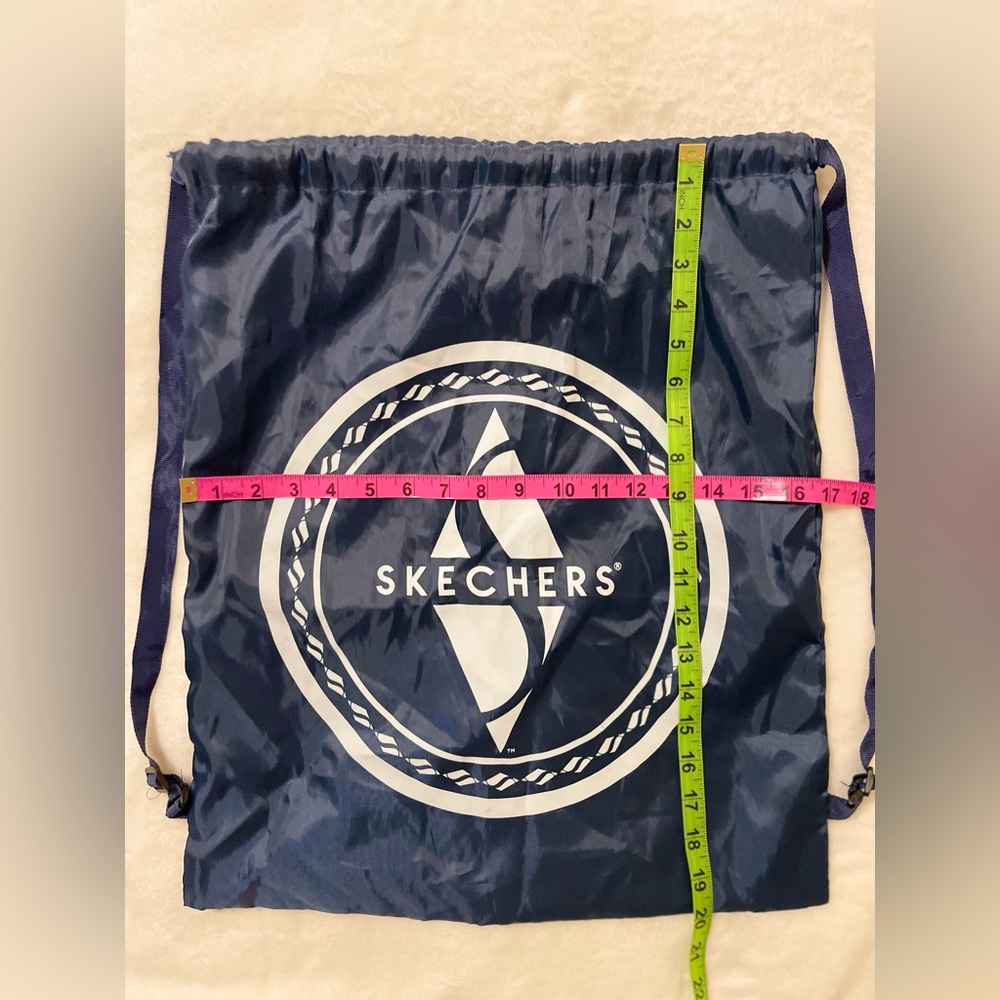 Skechers Blue Logo Drawstring Backpack - Picture 7 of 8
